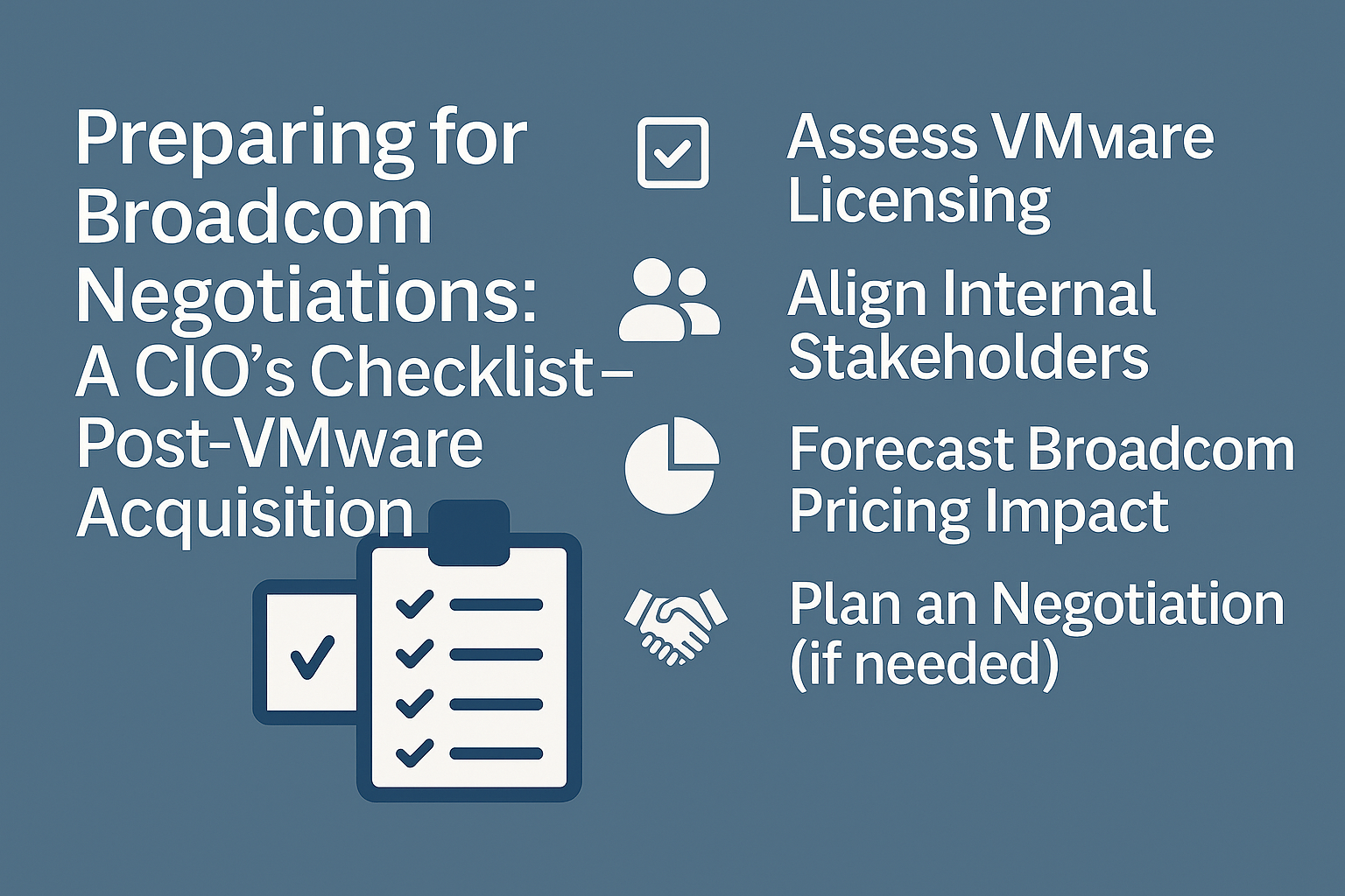 Preparing for Broadcom Negotiations: A CIO’s Checklist – Post-VMware Acquisition