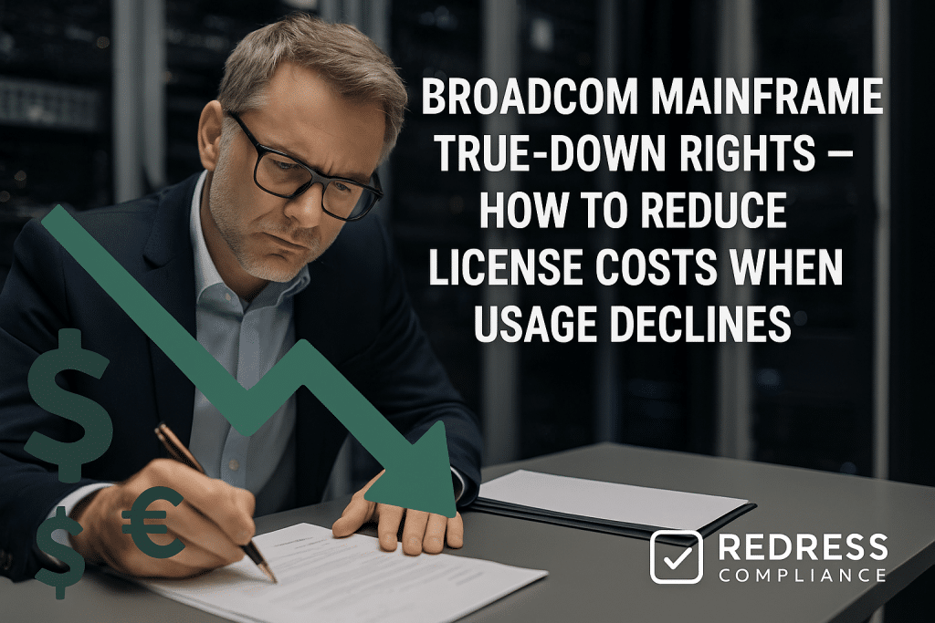 Broadcom Mainframe True-Down Rights – How to Reduce License Costs When Usage Declines