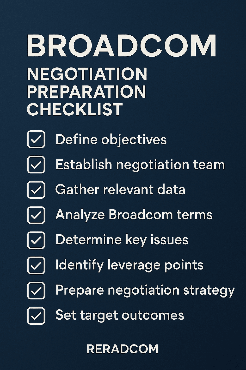 Broadcom Negotiation Preparation