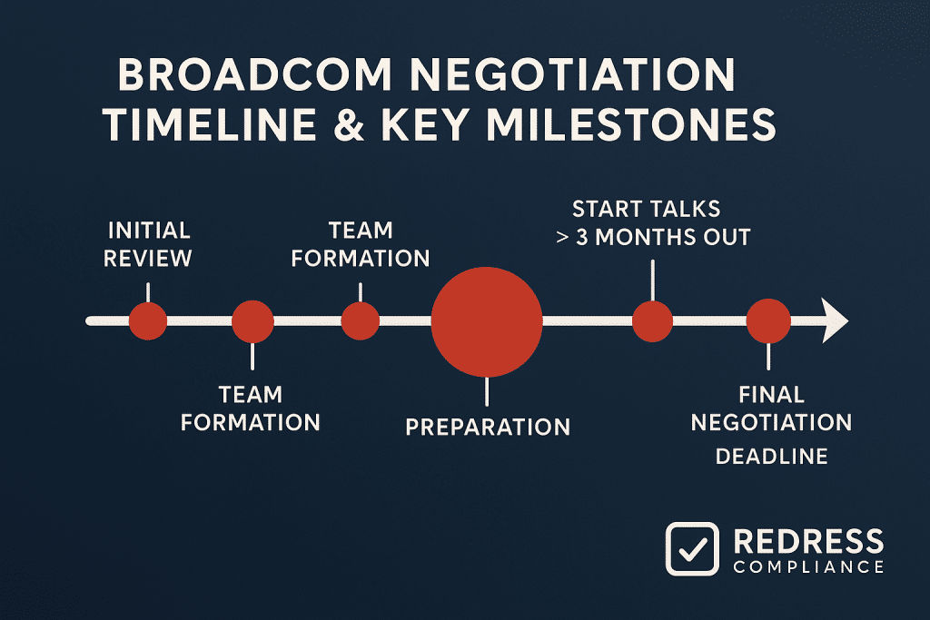 Broadcom Negotiation Timeline